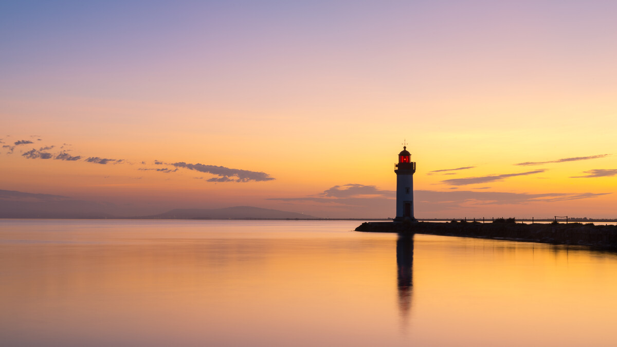 La pointe des Onglous et le canal du Midi à Marseillan