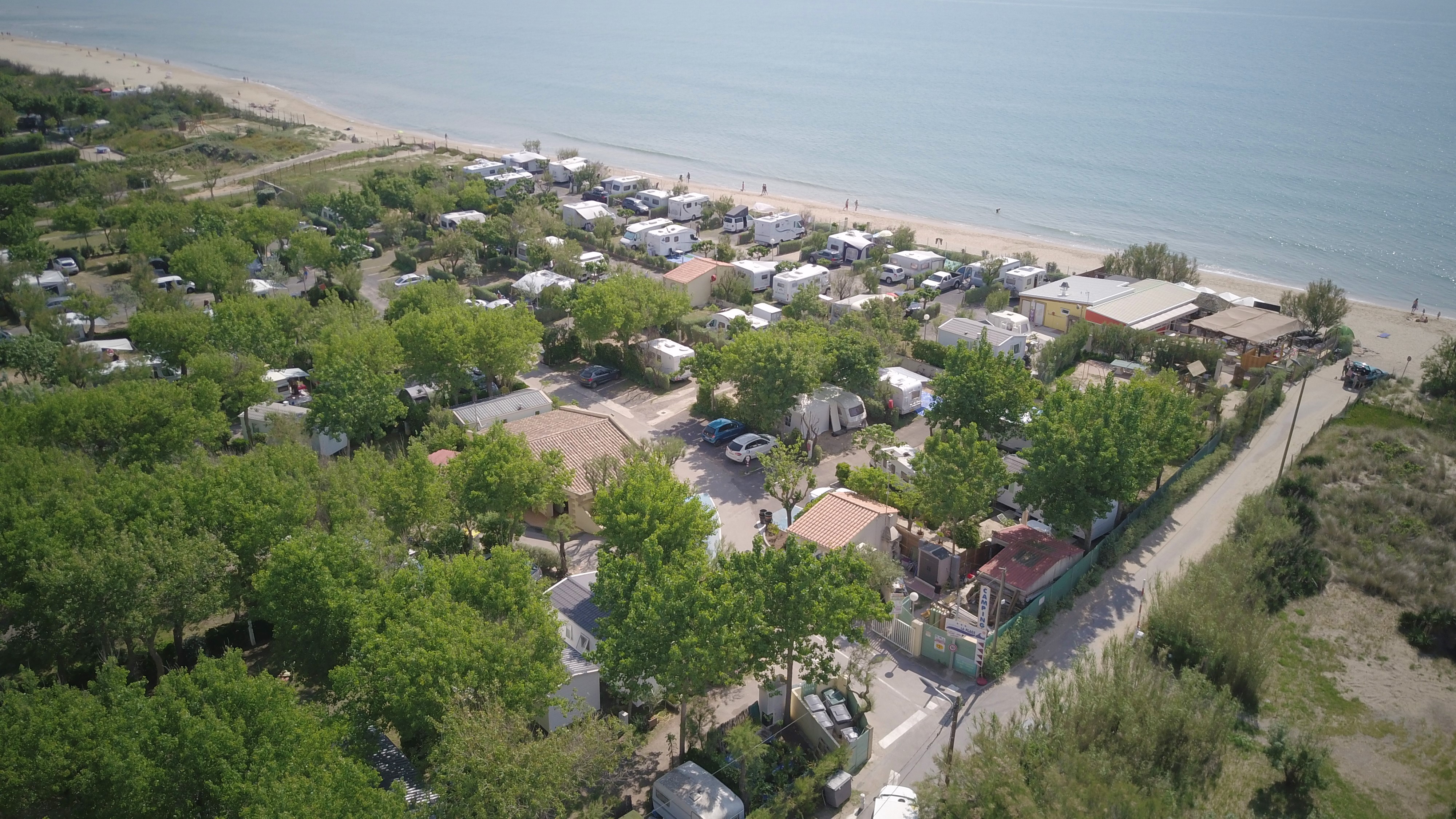 Camping vue du ciel