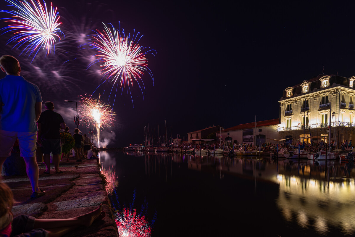 Fuegos artificiales en Marseillan