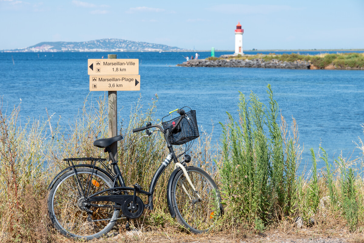 Les itinéraires cyclables de Marseillan - © Office de Tourisme Archipel de Thau